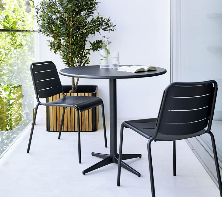 Stolik kawiarniany Drop Ø80 cm, Lava Grey-Lava Grey Cane-line