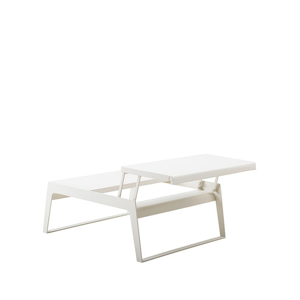 Cane-line Stolik kawowy Chill Out White, podwójny | Skandynawski Design | Stoły ogrodowe | Biały