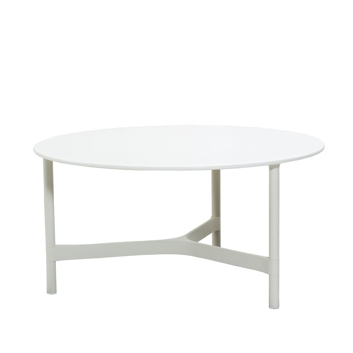 Stolik kawowy Twist, large Ø90 cm - White-White - Cane-line