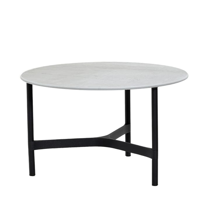 Stolik kawowy Twist, medium Ø70 cm - Fossil grey-lava grey - Cane-line