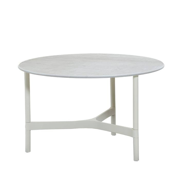 Stolik kawowy Twist, medium Ø70 cm - Fossil grey-white - Cane-line
