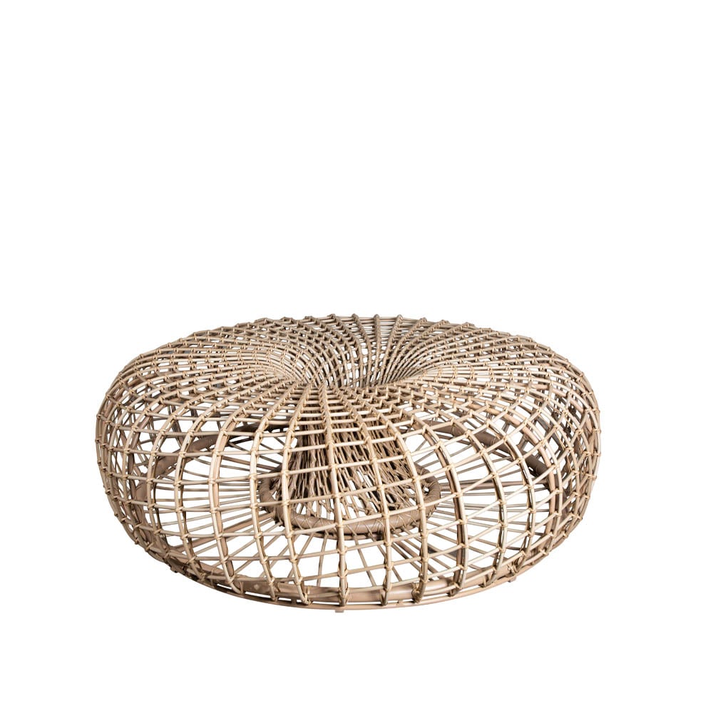 Cane-line Stolik/podnóżek Nest Naturalny, duży | Skandynawski Design | Stoły ogrodowe | Beżowy