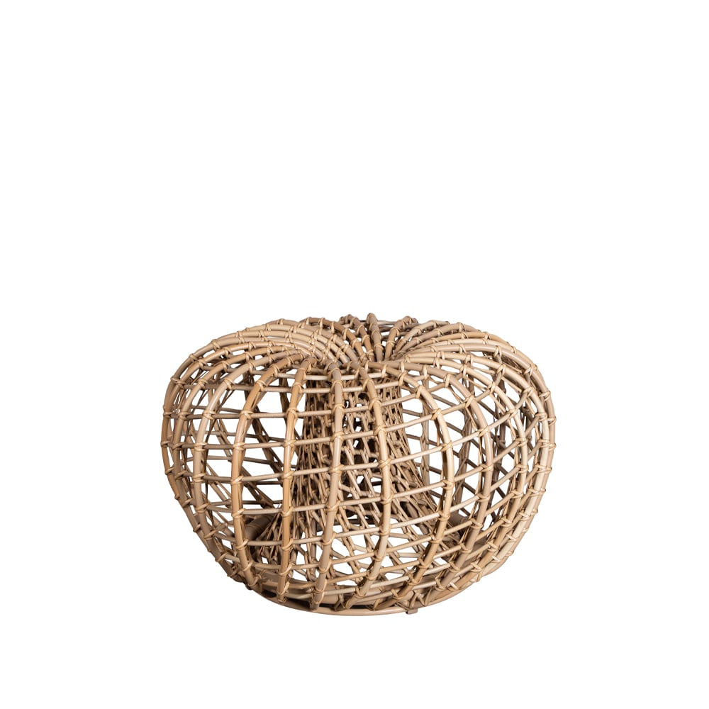 Cane-line Stolik/podnóżek Nest Naturalny, mały | Skandynawski Design | Stoły ogrodowe | Beżowy