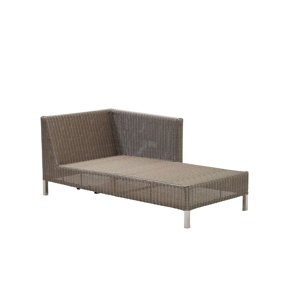 Cane-line Szezlong Connect Taupe, lewostronny | Skandynawski Design | Beżowy