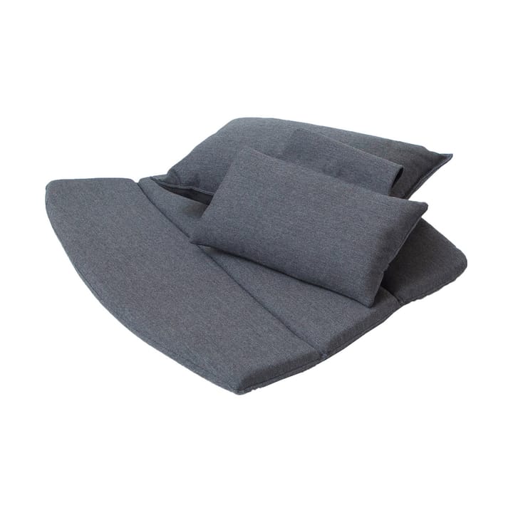 Zestaw poduszek na fotel wypoczynkowy Breeze z wysokim oparciem - Cane-line Natté Black - Cane-line
