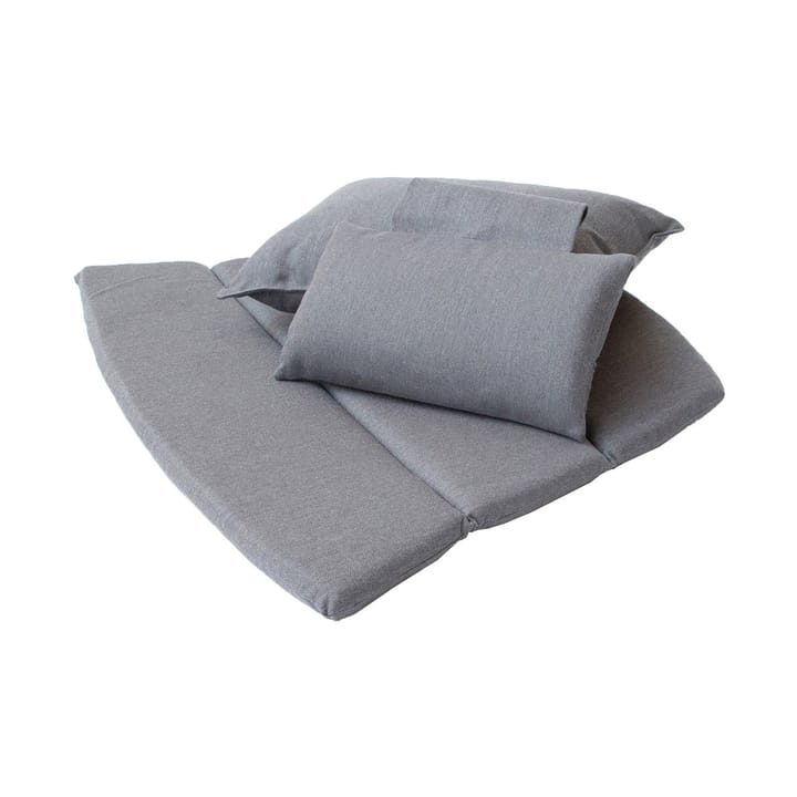 Zestaw poduszek na fotel wypoczynkowy Breeze z wysokim oparciem - Cane-line Natté Grey - Cane-line