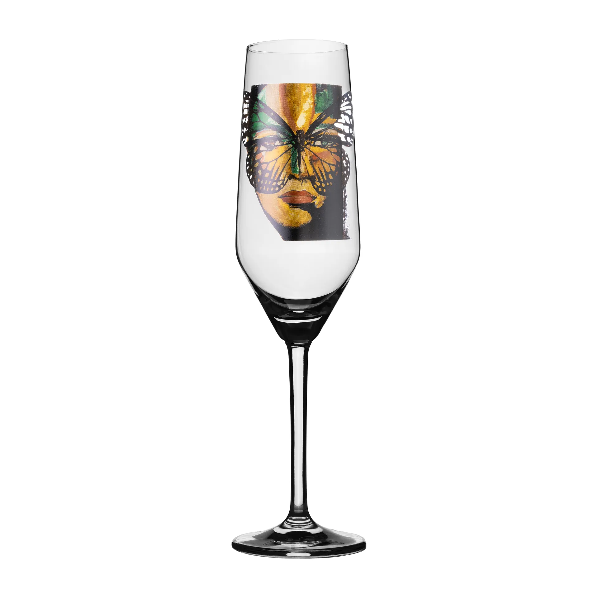 Golden Butterfly kieliszek do szampana 300 ml, Clear Carolina Gynning