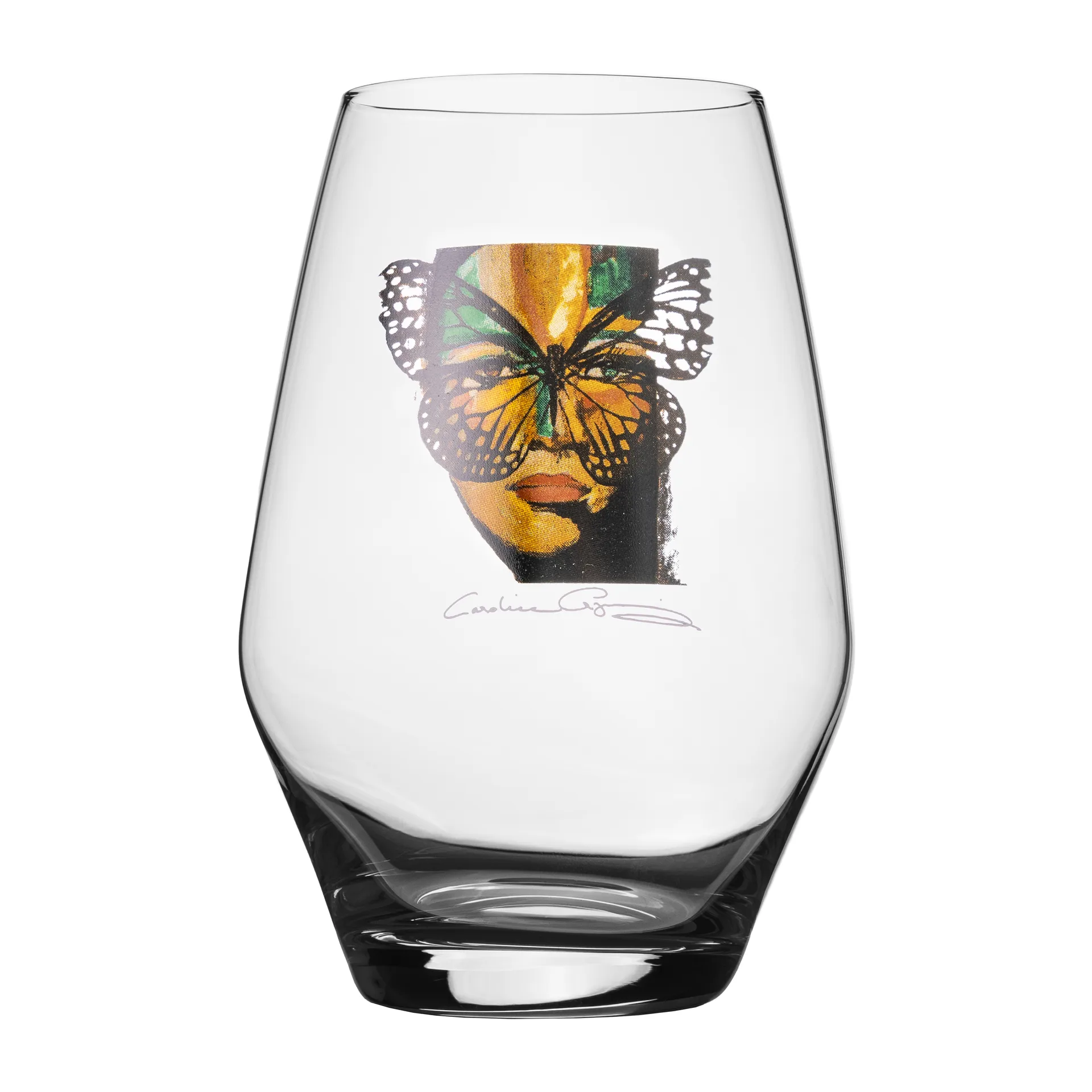 Golden Butterfly tumbler szklanka 35 cl, Clear Carolina Gynning
