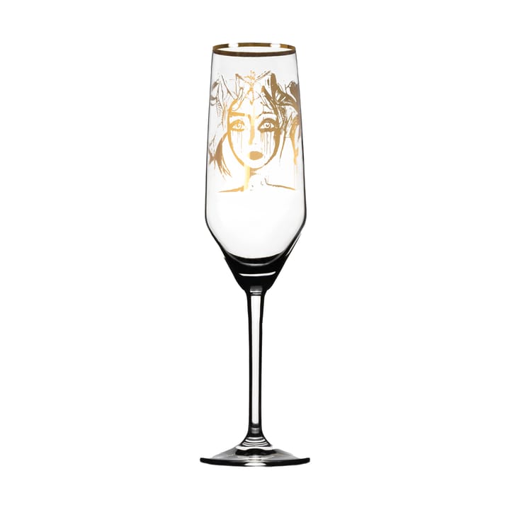Kieliszek do szampana Gold Edition Slice of Life - 30 cl - Carolina Gynning