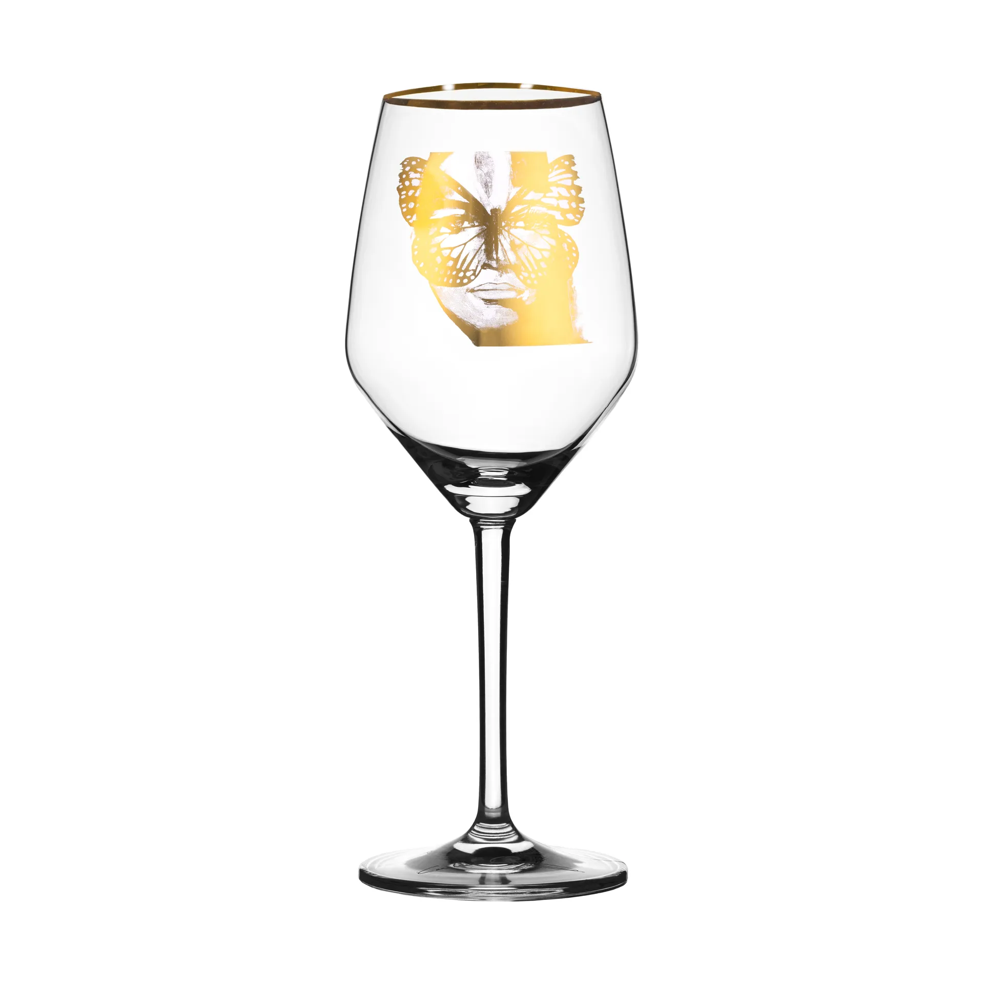 Kieliszek do wina różowego Golden Butterfly 40 cl, Gold Carolina Gynning