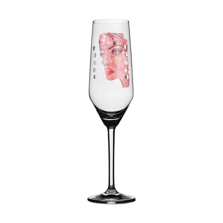 Moonlight Queen kieliszek do szampana 300 ml - Pink - Carolina Gynning