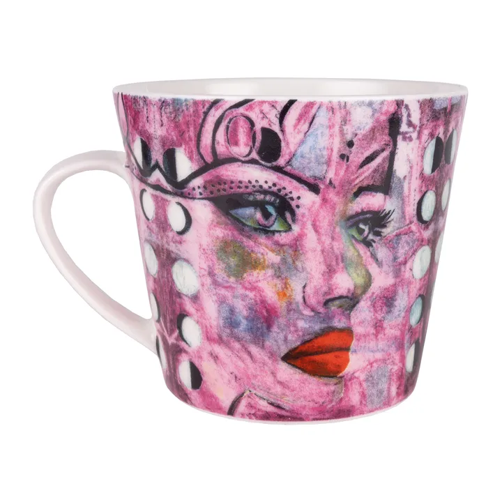 Moonlight Queen kubek 400 ml - Pink - Carolina Gynning