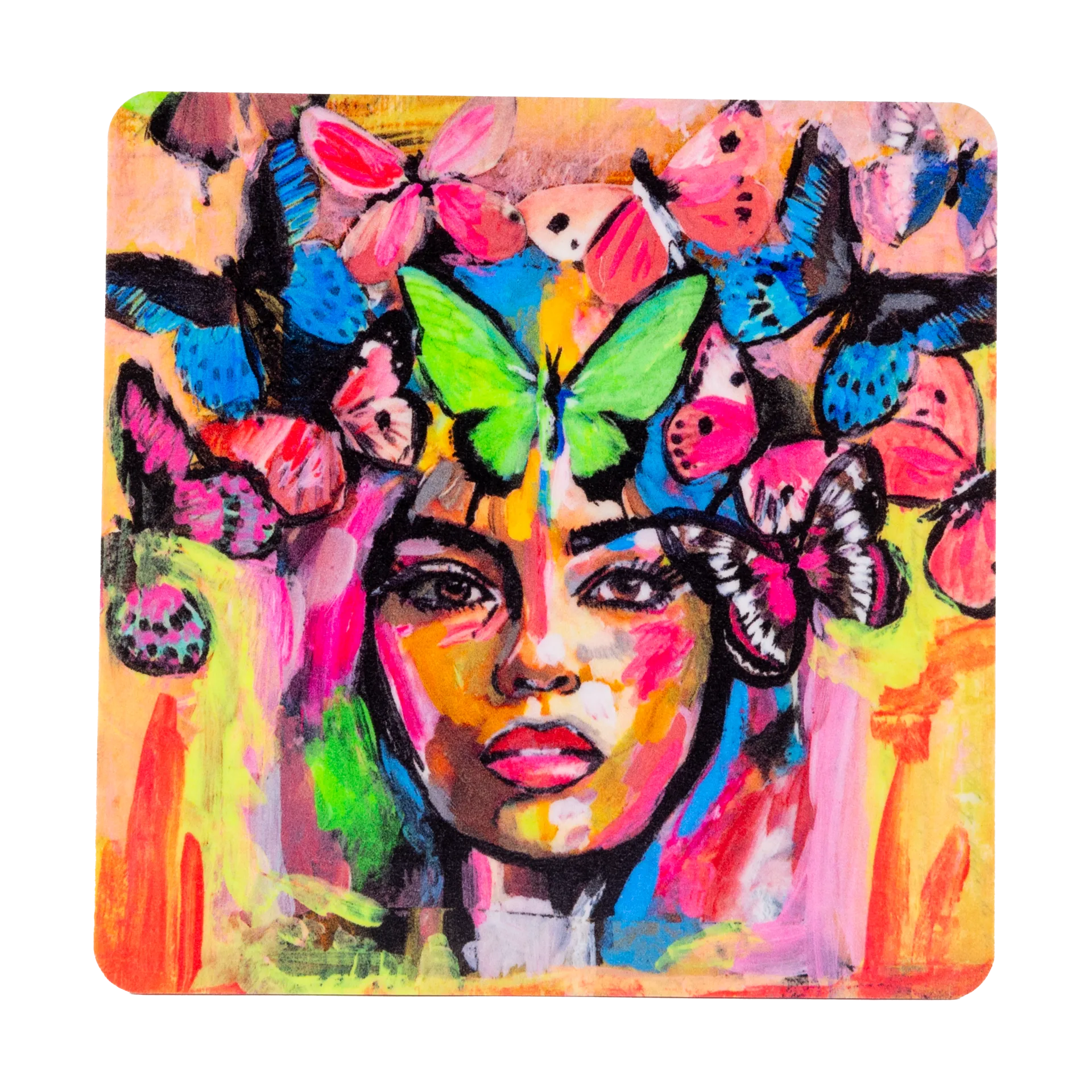 Podkładka pod szklankę Coming back to life 9x9 cm, Multi Carolina Gynning