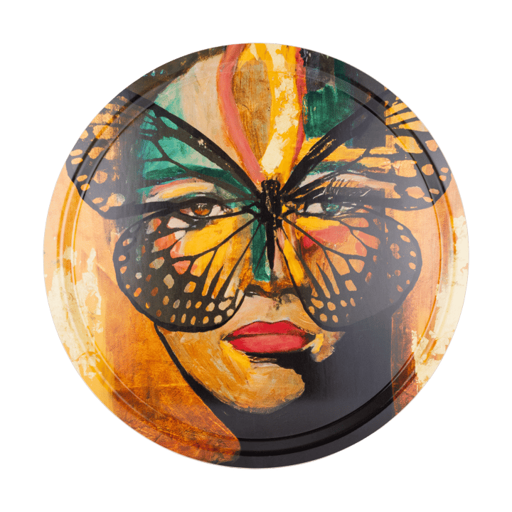 Taca Golden Butterfly Ø46 cm - Orange-black - Carolina Gynning