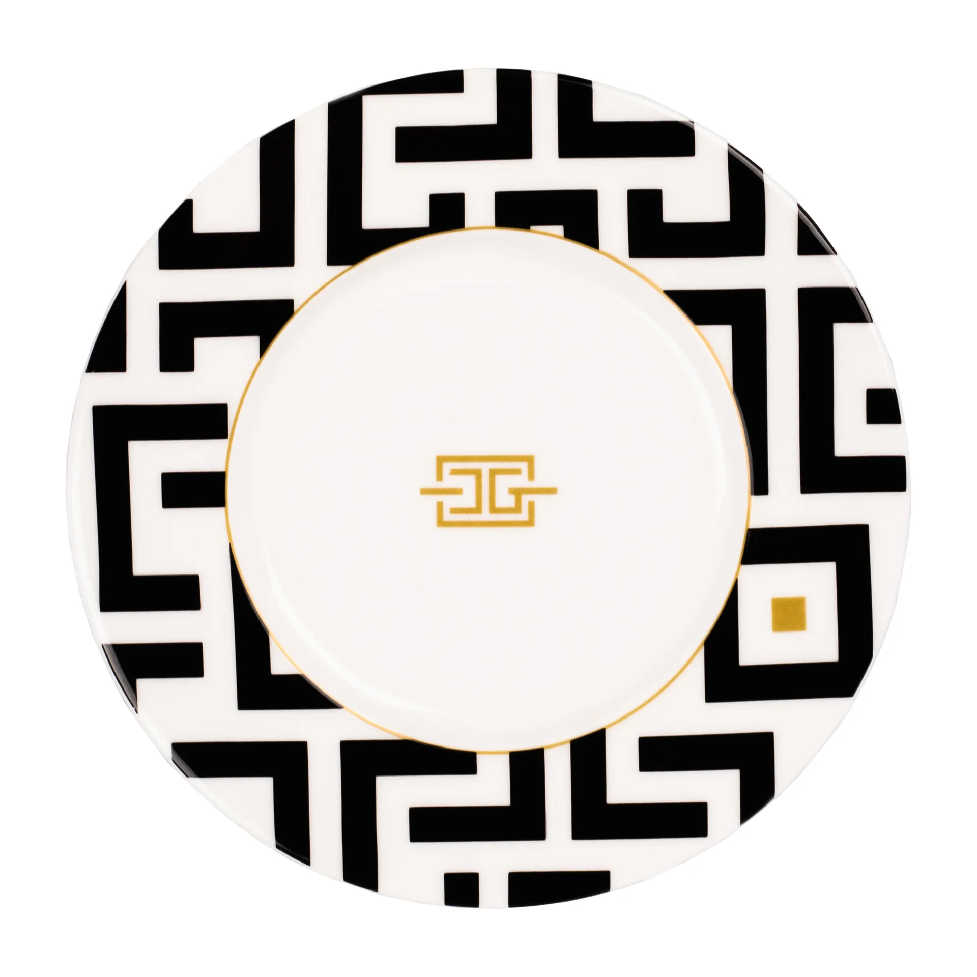 Talerz DECO Ø22,5 cm, Biało-czarny Carolina Gynning