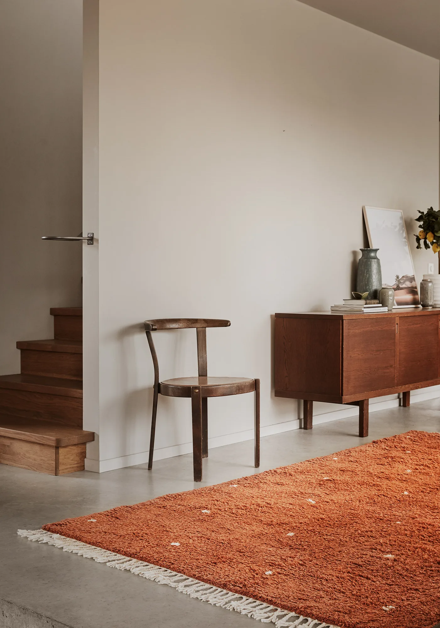 Dywan Ravi 177x266 cm, Pomarańczowo-biały Chhatwal & Jonsson