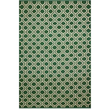 Dywan Varanasi 234x323 cm - Green-off white - Chhatwal & Jonsson