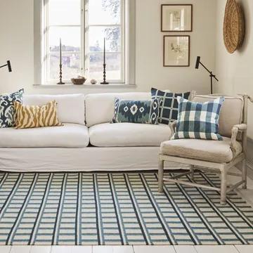 Dywan wełniany Mysore 180x270 cm - Off white-heaven blue - Chhatwal & Jonsson