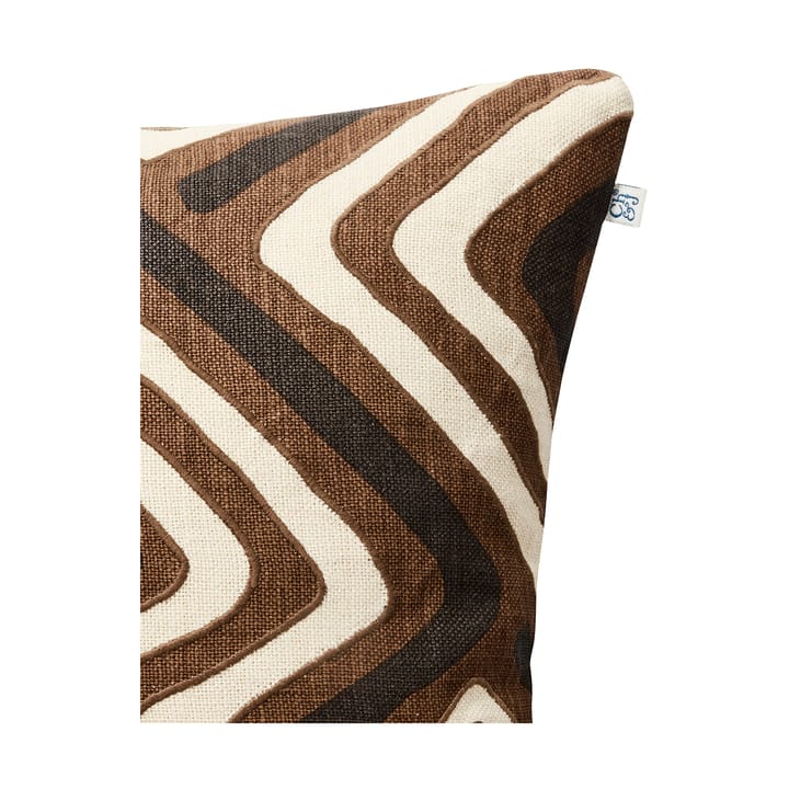 Gujarat poszewka na poduszkę 50x50 cm, Dark Brown-Taupe Chhatwal & Jonsson