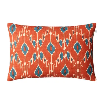 Ikat Goa poszewka na poduszkę 60x40 cm - Apricot orange-heaven blue - Chhatwal & Jonsson