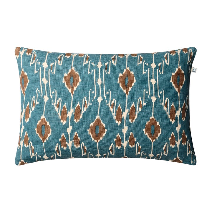 Ikat Goa poszewka na poduszkę 60x40 cm, Heaven blue-taupe Chhatwal & Jonsson