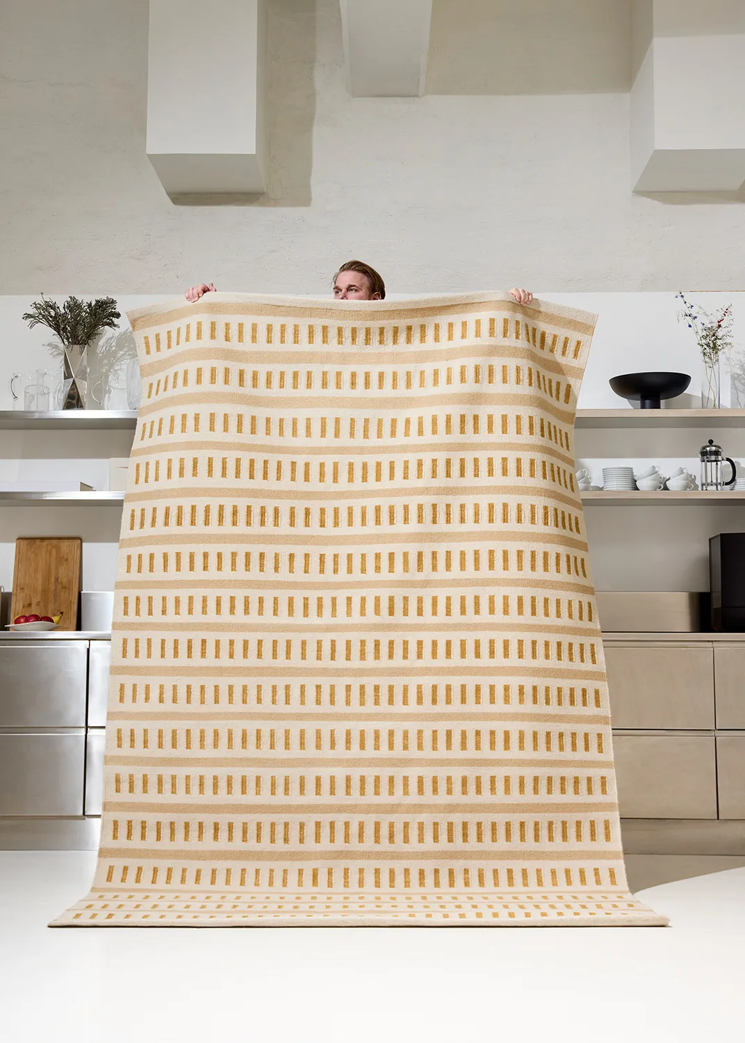 Ladakh dywan z wełny, Off white-beige-masala yellow, 180x270 cm Chhatwal & Jonsson