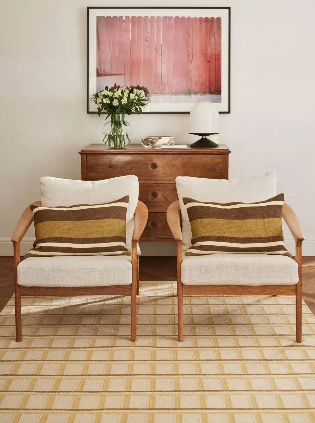 Mysore dywan z wełny, Off White-Masala Yellow-Yellow, 180x270 cm Chhatwal & Jonsson