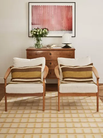 Mysore dywan z wełny - Off White-Masala Yellow-Yellow, 180x270 cm - Chhatwal & Jonsson