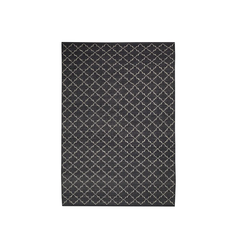 New Geometric dywan, Dark grey/off white-180x272 cm Chhatwal & Jonsson