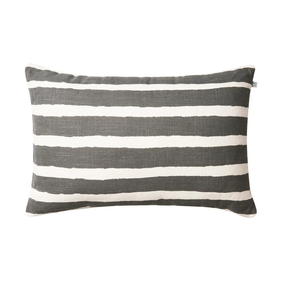 Poduszka zewnętrzna Block Stripe 40x60 cm, Grey-off white Chhatwal & Jonsson