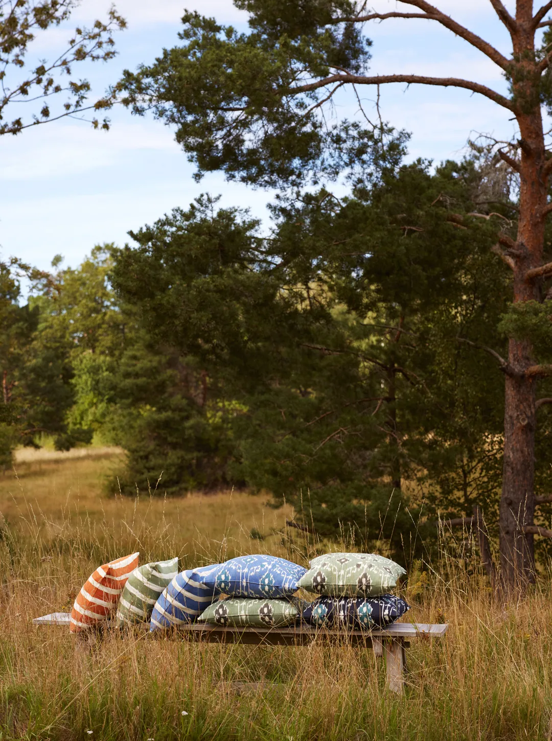 Poduszka zewnętrzna Block Stripe 40x60 cm, Riviera blue-off white Chhatwal & Jonsson