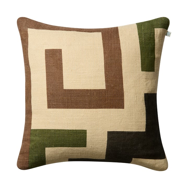 Poszewka na poduszkę Aman 50x50 cm - Taupe-cactus green-brown - Chhatwal & Jonsson