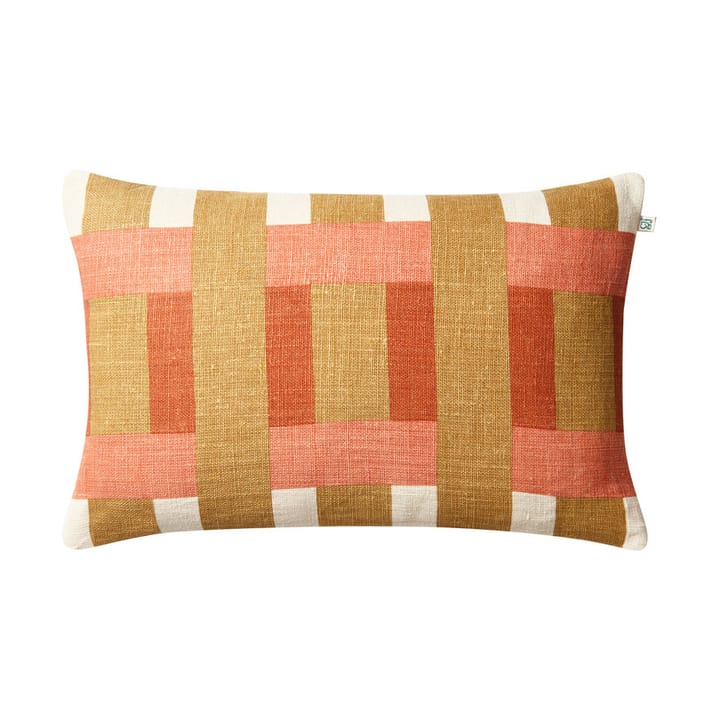 Poszewka na poduszkę Benaras 40x60 cm - Khaki-rose-apricot orange - Chhatwal & Jonsson