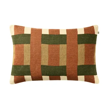Poszewka na poduszkę Benaras - Apricot Orange-Khaki-Cactus Green, 40x60 cm - Chhatwal & Jonsson