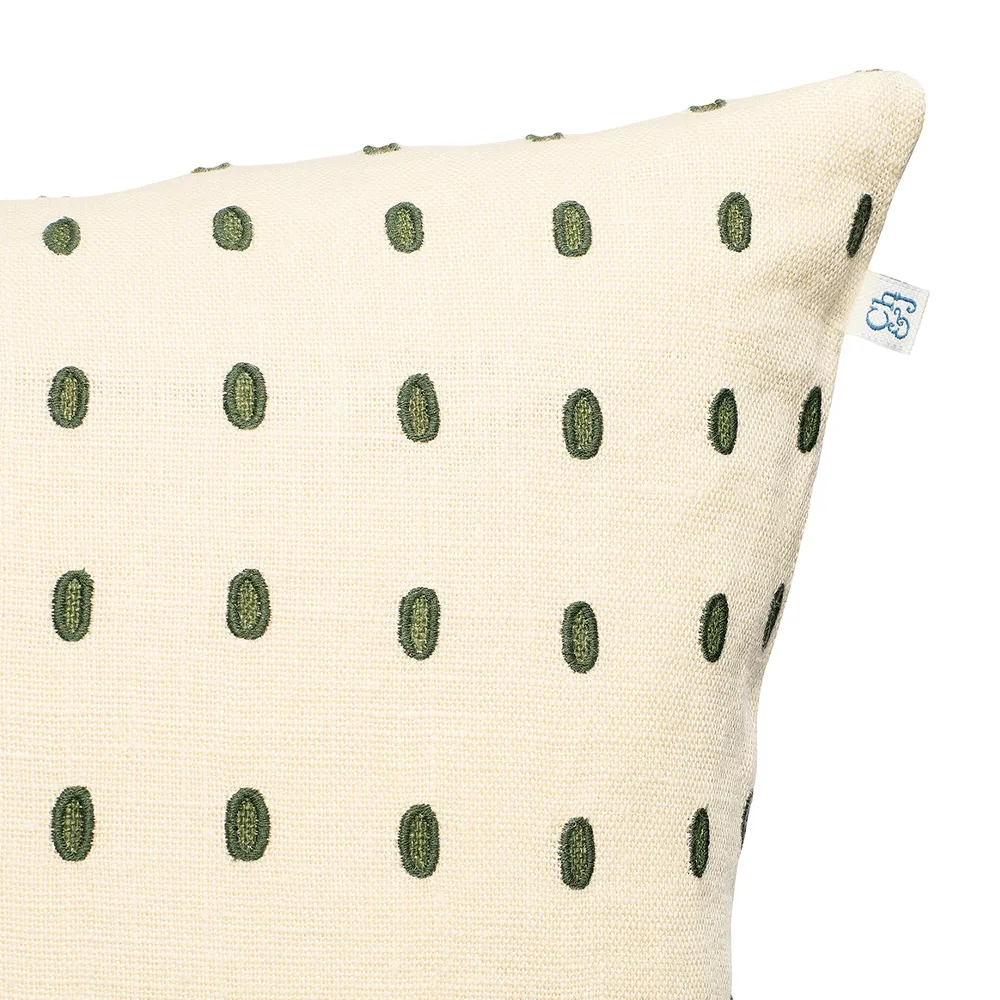 Poszewka na poduszkę Drop 40x60 cm, Beige-green-green Chhatwal & Jonsson