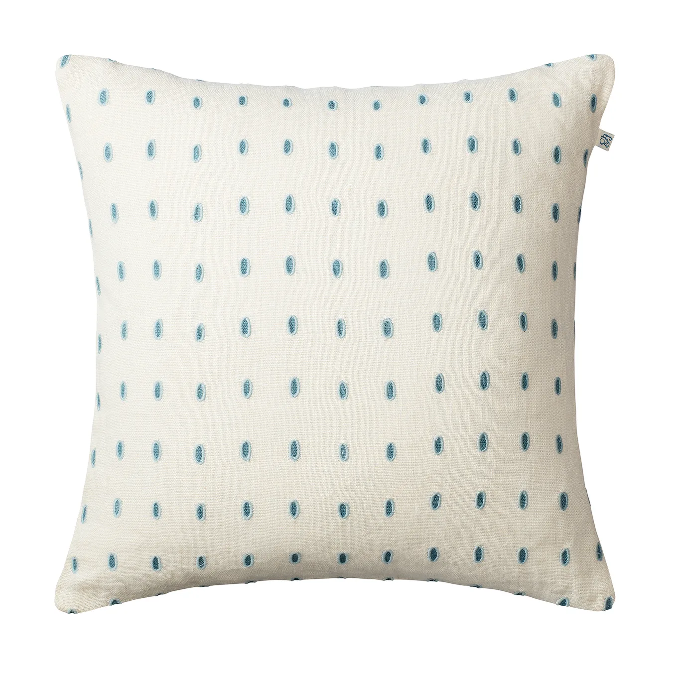 Poszewka na poduszkę Drop 50x50 cm, Biało-niebiesko-aqua Chhatwal & Jonsson