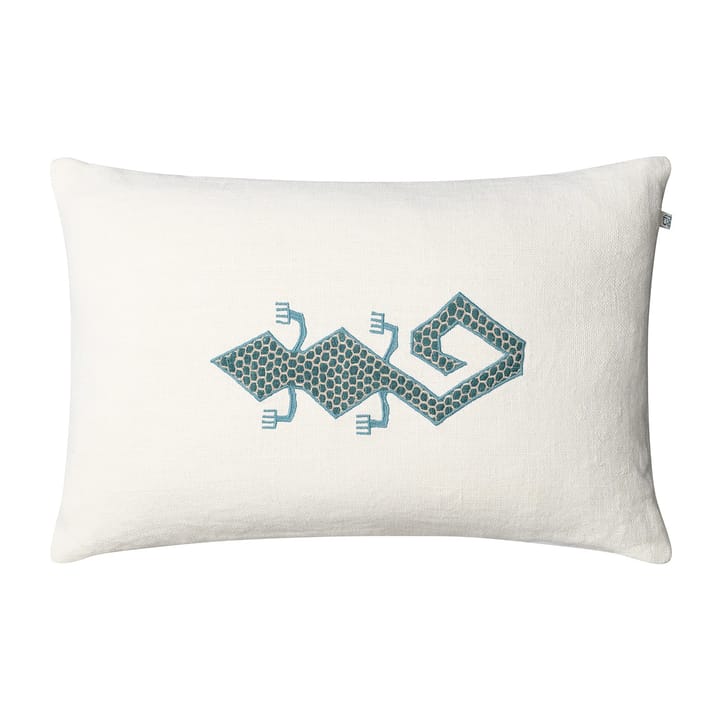 Poszewka na poduszkę Gecko 60x40 cm - Off white-heaven blue - Chhatwal & Jonsson
