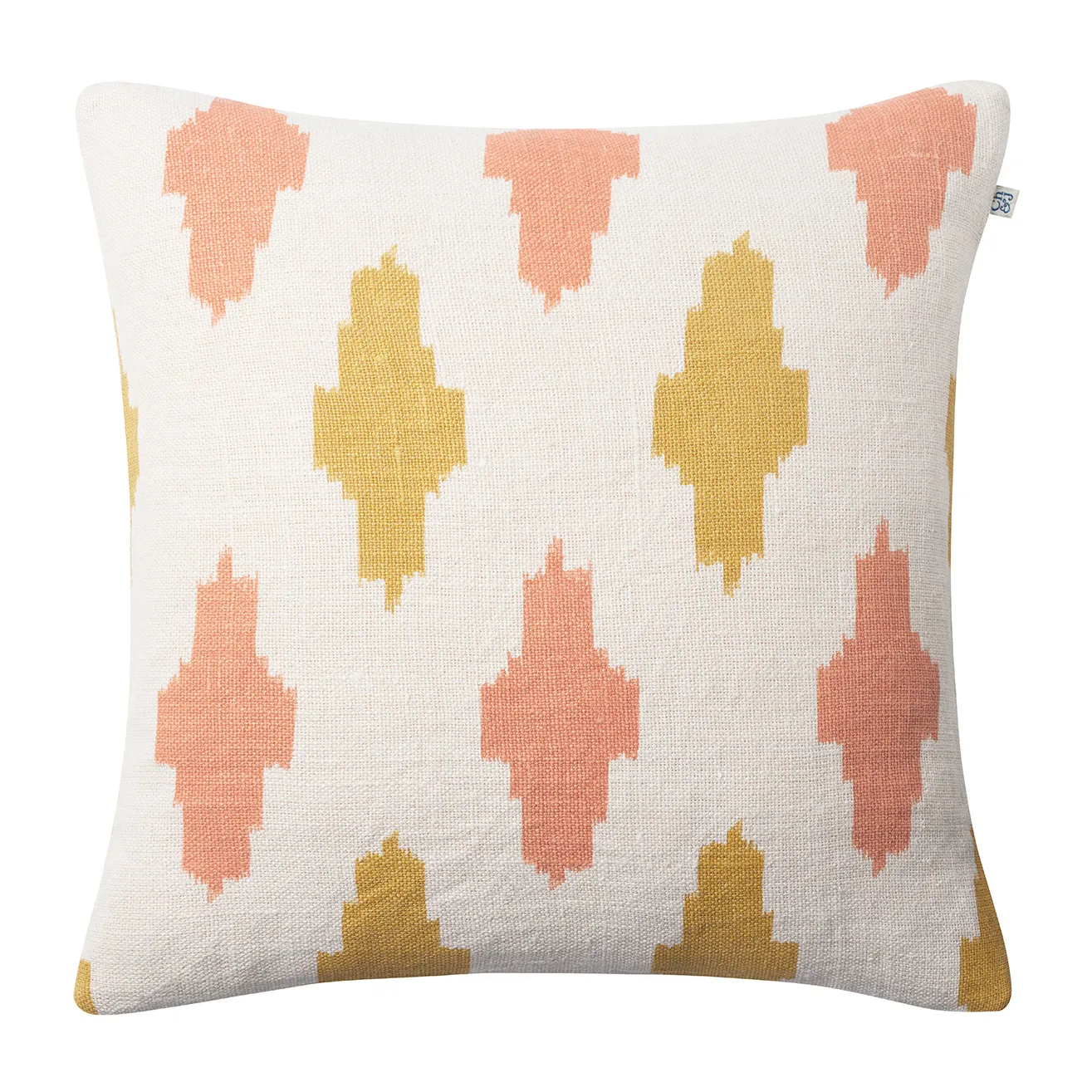 Poszewka na poduszkę Ikat Agra 50x50 cm, Rose-spicy yellow Chhatwal & Jonsson