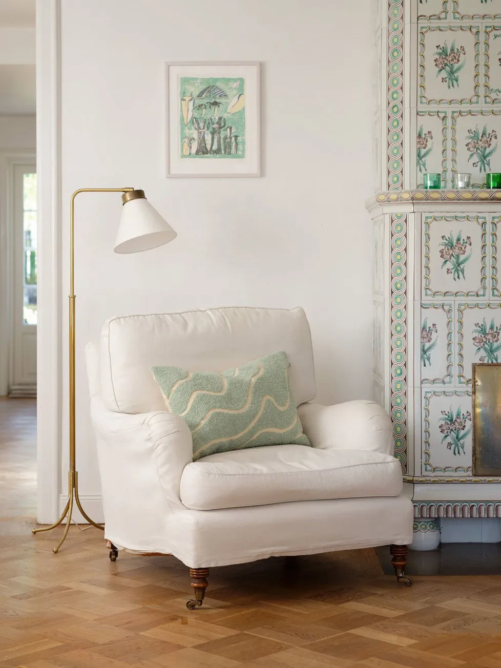 Poszewka na poduszkę Kashi 40x60 cm, Aqua Chhatwal & Jonsson