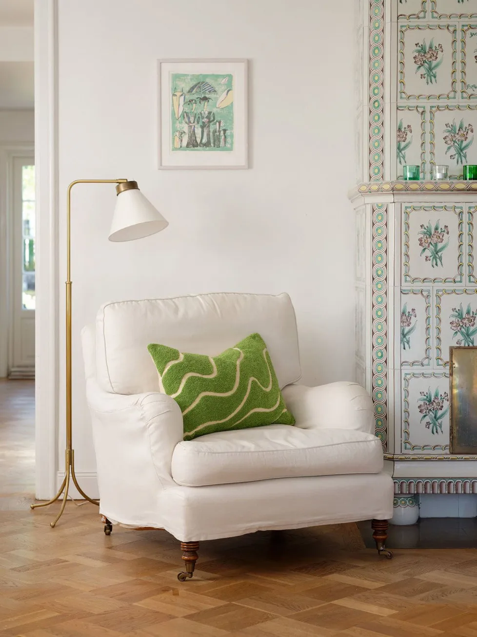 Poszewka na poduszkę Kashi 40x60 cm, Lime Chhatwal & Jonsson