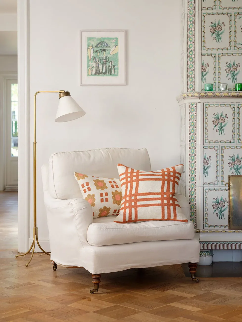 Poszewka na poduszkę Lalit 40x60 cm, Rose-apricot orange-khaki Chhatwal & Jonsson