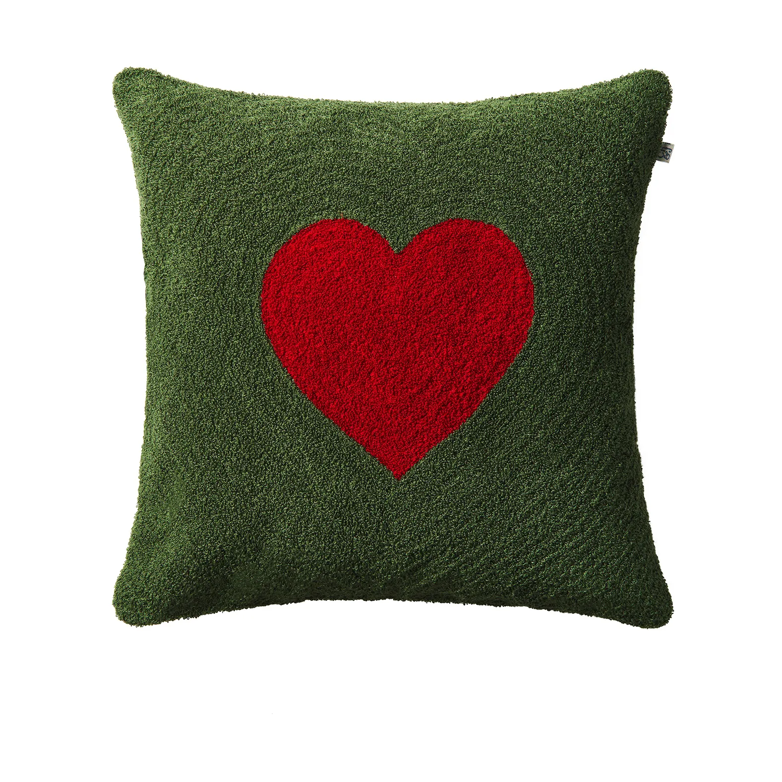 Poszewka na poduszkę Love 50x50 cm, Forest green-red Chhatwal & Jonsson