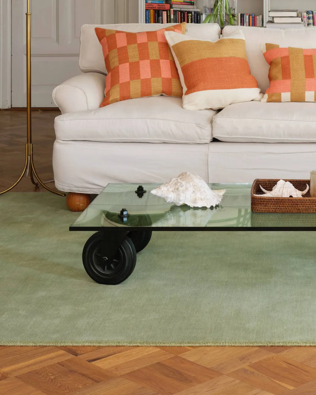 Poszewka na poduszkę Mahal 50x50 cm, Apricot orange-khaki-rose Chhatwal & Jonsson