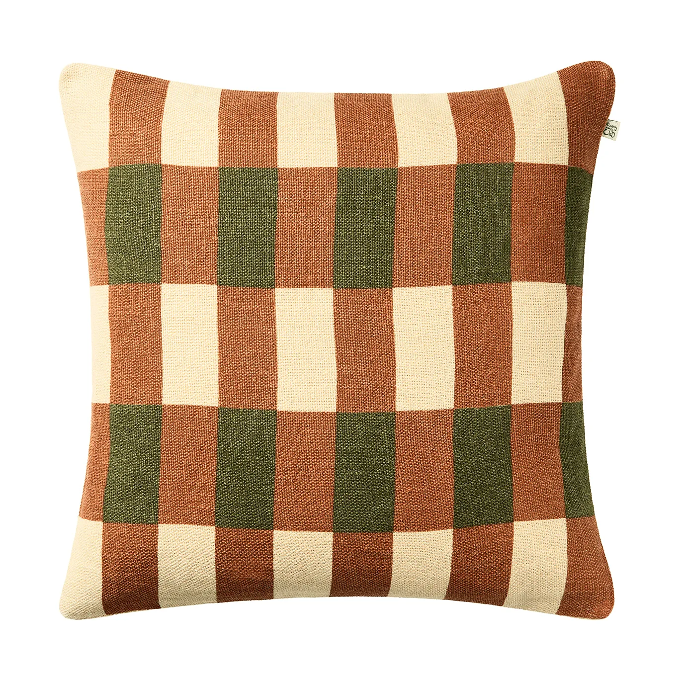 Poszewka na poduszkę Mahal, Apricot orange-cactus green, 50x50 cm Chhatwal & Jonsson