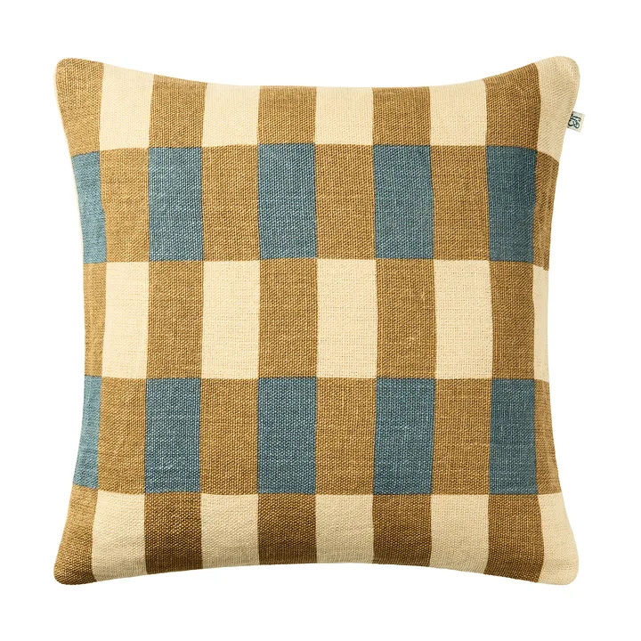 Poszewka na poduszkę Mahal - Khaki-Heaven Blue, 50x50 cm - Chhatwal & Jonsson