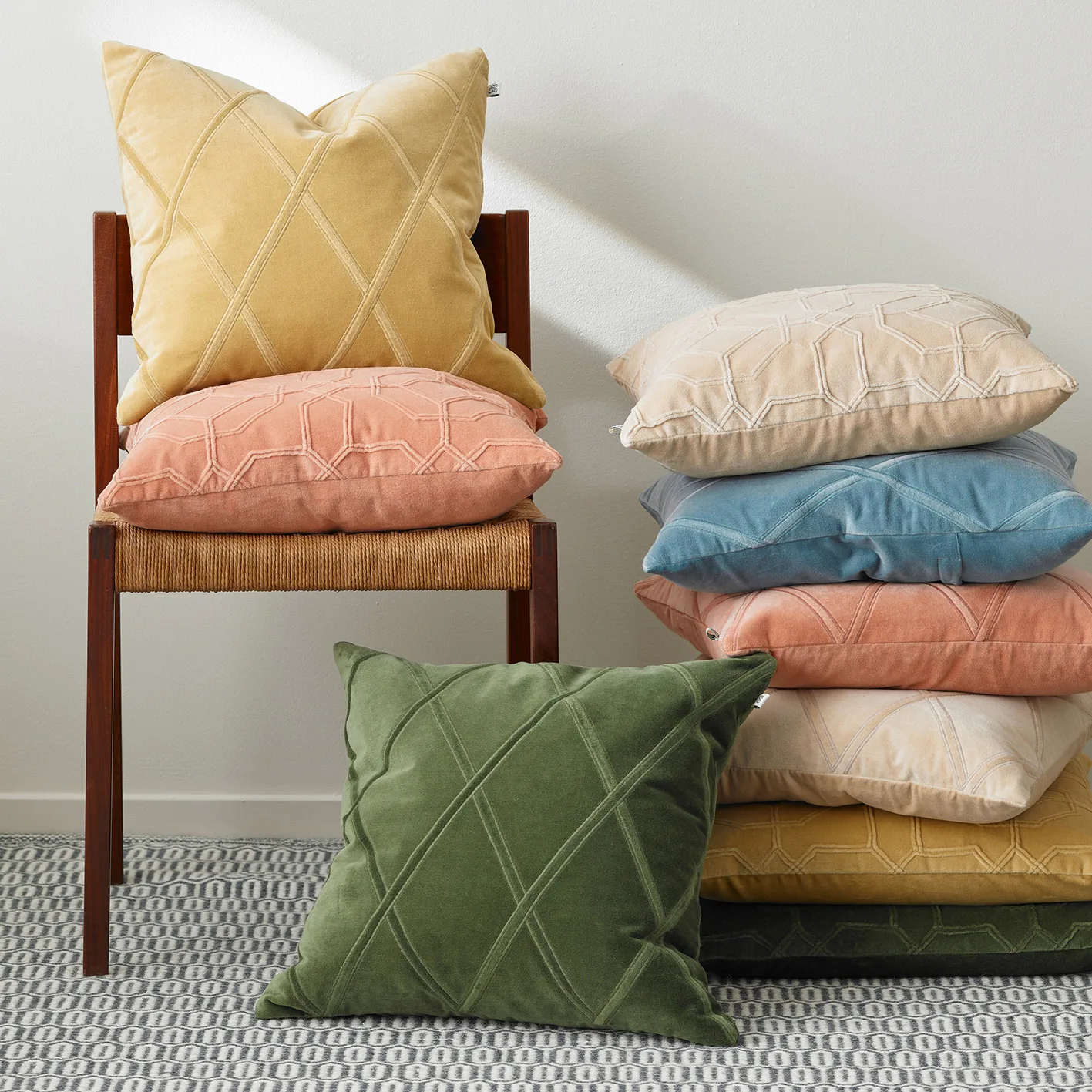 Poszewka na poduszkę Nandi 50x50 cm, Beżowy Chhatwal & Jonsson