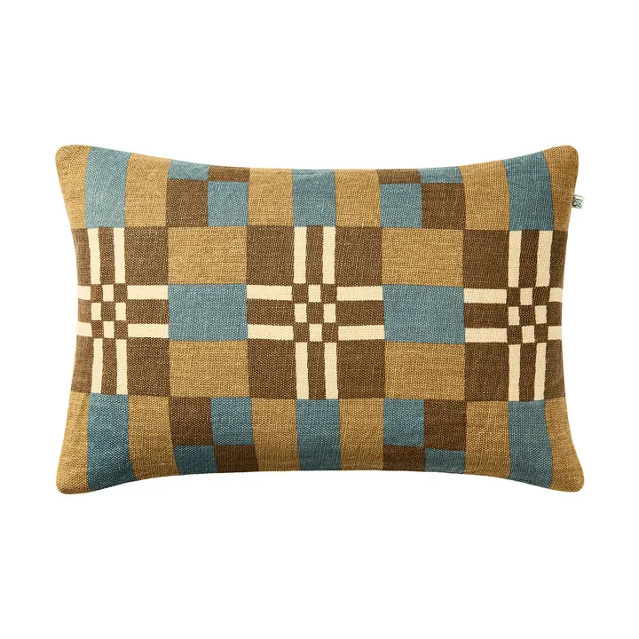 Poszewka na poduszkę Ravi - Khaki-Heaven Blue-Taupe, 40x60 cm - Chhatwal & Jonsson