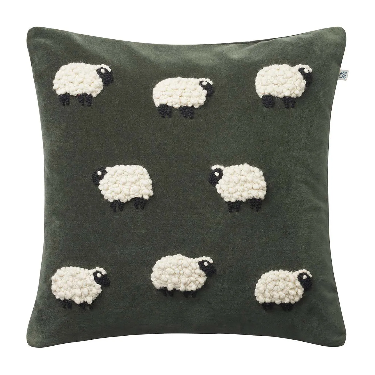 Poszewka na poduszkę Sheep 50x50 cm , Forest green Chhatwal & Jonsson