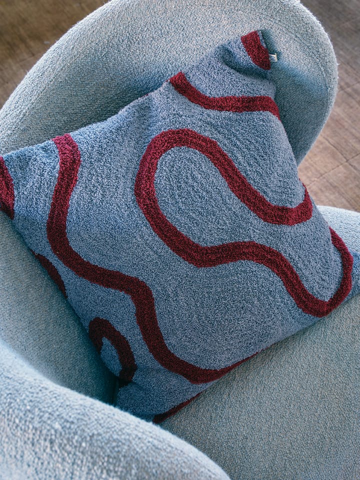 Poszewka na poduszkę Swati 50x50 cm, Dusty blue-ruby Chhatwal & Jonsson
