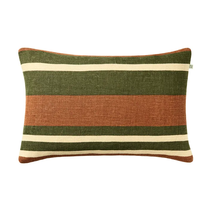 Poszewka na poduszkę Vera - Apricot Orange-Cactus Green, 40x60 cm - Chhatwal & Jonsson